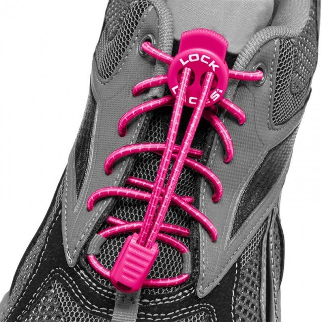 lock laces rosa triathlon schnürsenkel